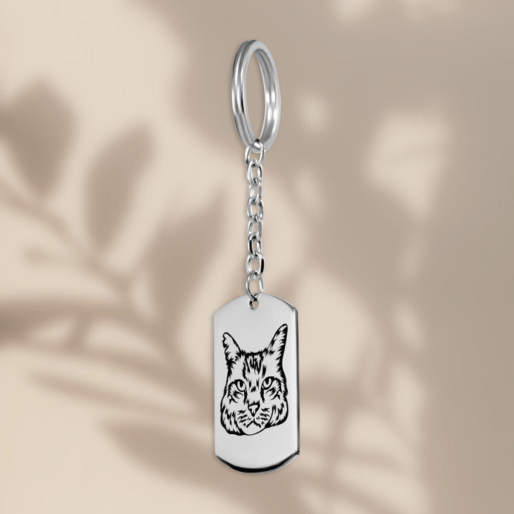 Personalisierter Tag Schlüsselanhänger im Sketch Art Stil - Gramart