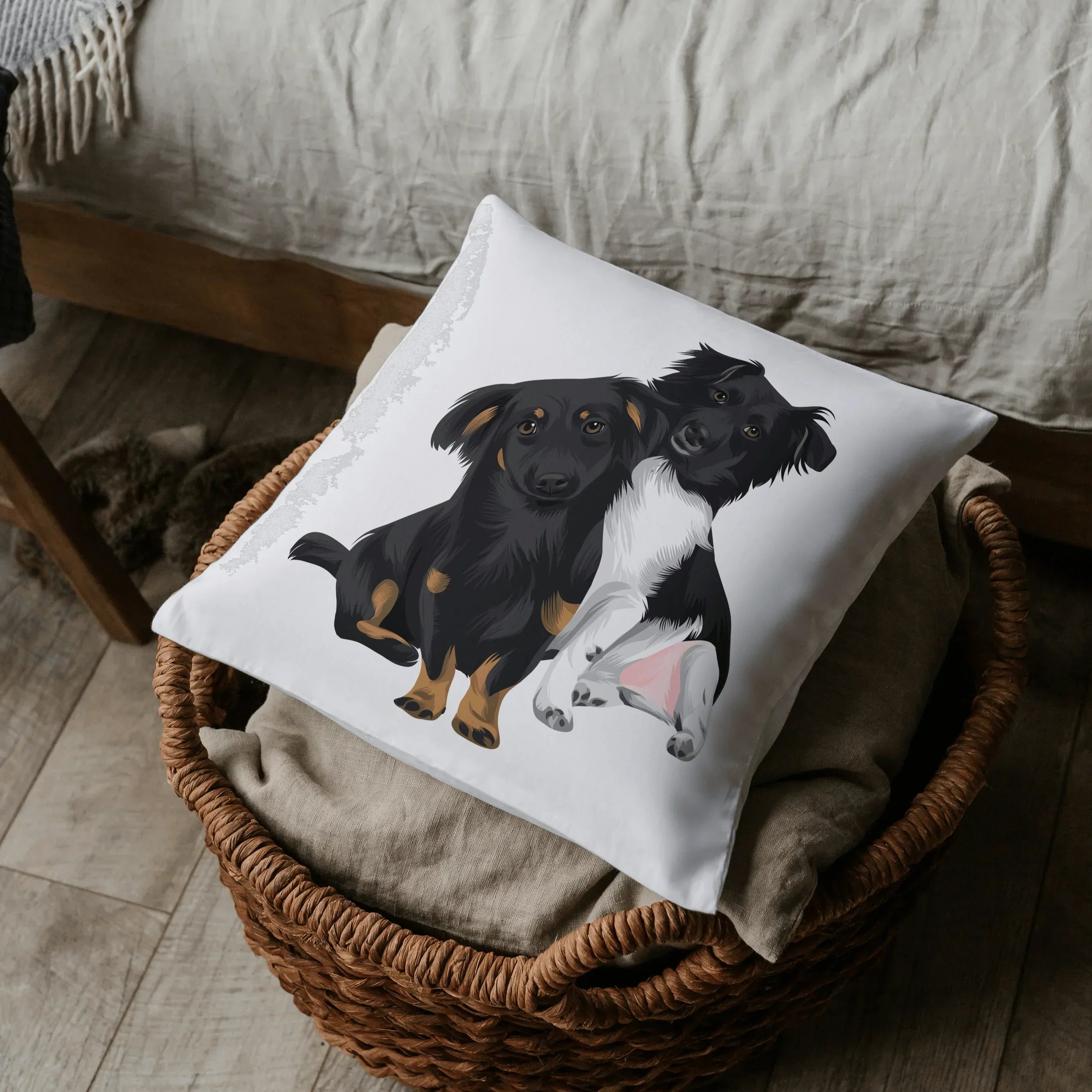 Personalisiertes Kissen - Cartoon Art Stil - Gramart