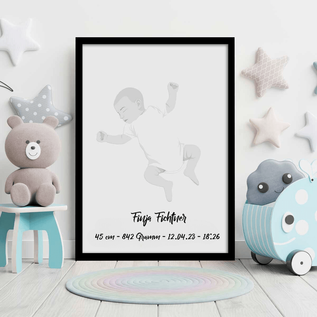 Personalisiertes Poster - Baby Portrait - Gramart