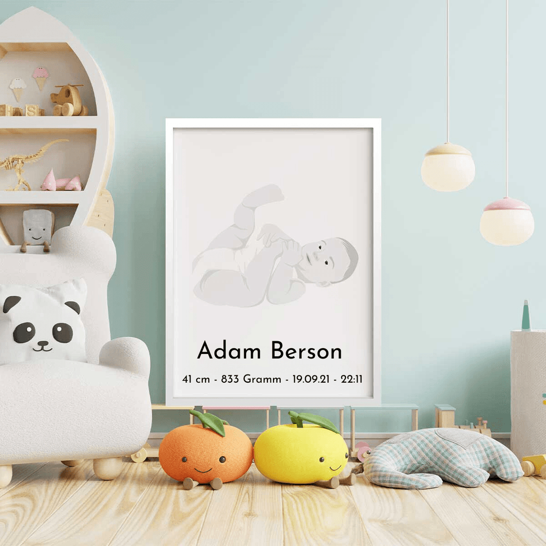 Personalisiertes Poster - Baby Portrait - Gramart