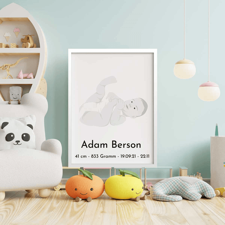 Personalisiertes Poster - Baby Portrait - Gramart