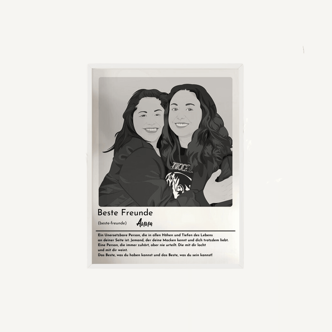 Personalisiertes Poster- Beste Freunde - Gramart