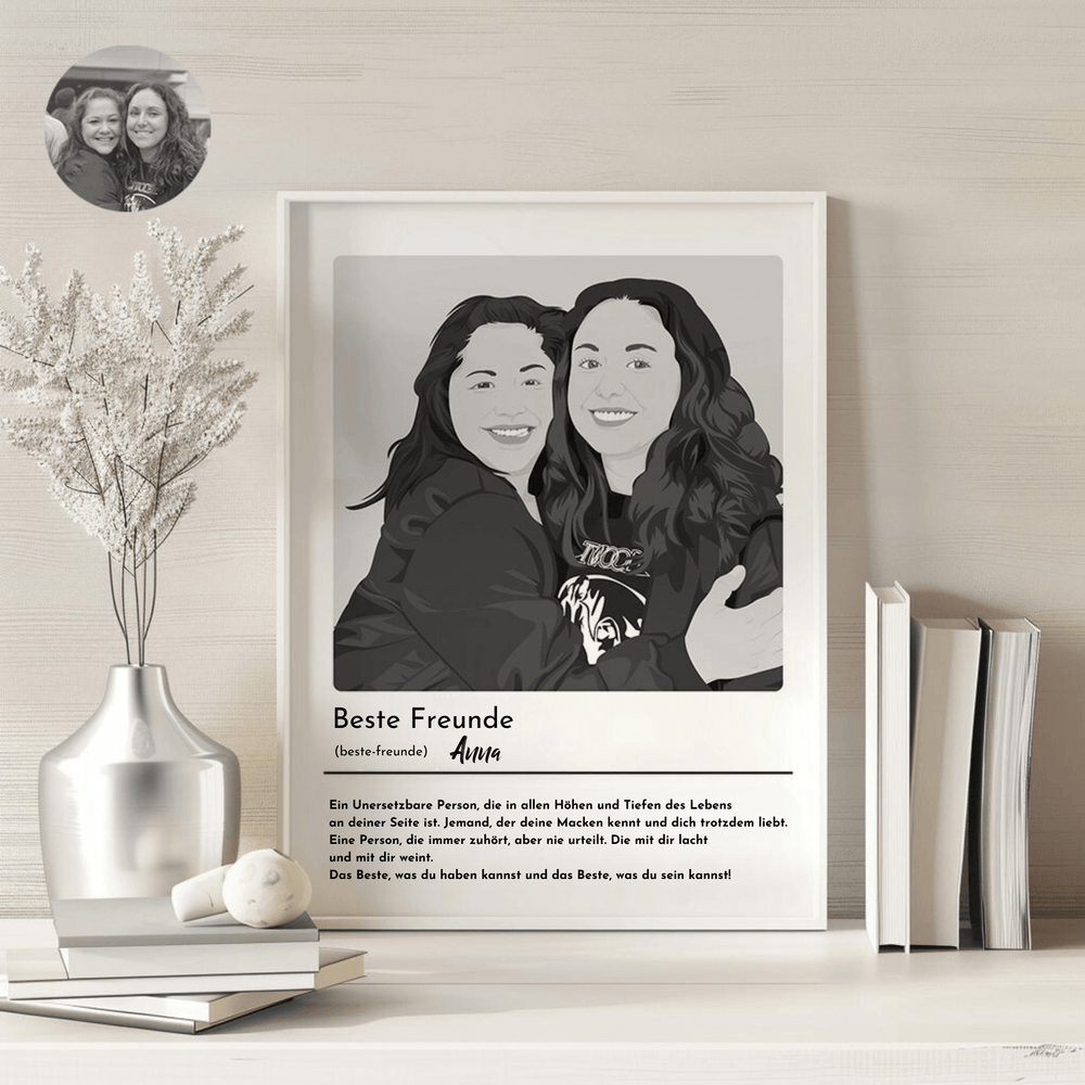 Personalisiertes Poster- Beste Freunde - Gramart