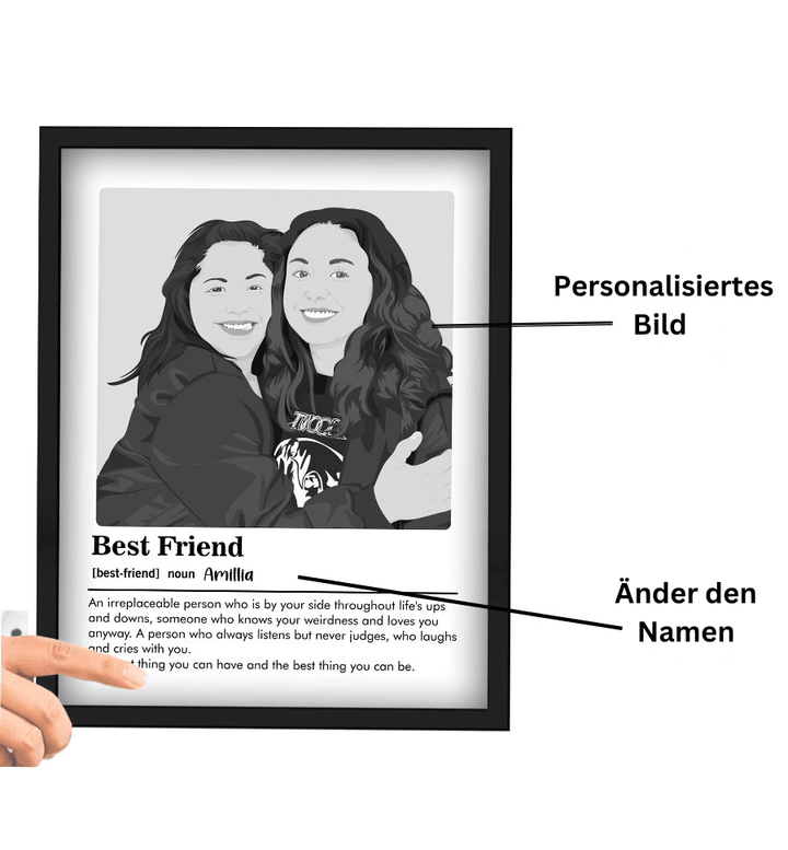 Personalisiertes Poster- Beste Freunde - Gramart