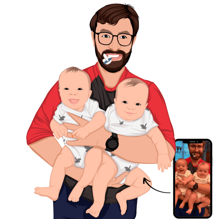 Personalisierter Cartoon Art Stil als Digitale Datei - Gramart