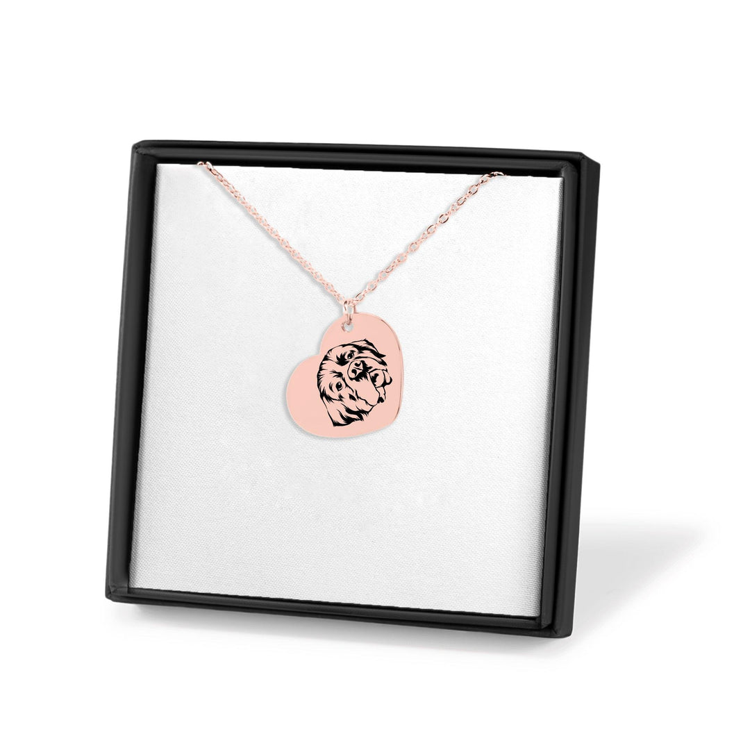 Personalisierte Herz Halskette im Sketch Art Stil - Gramart