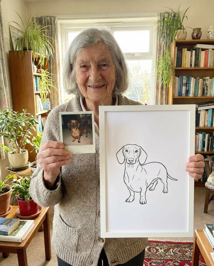 Wandbild vom Foto - Line Art & One Line Poster (Personalisiertes Geschenk)