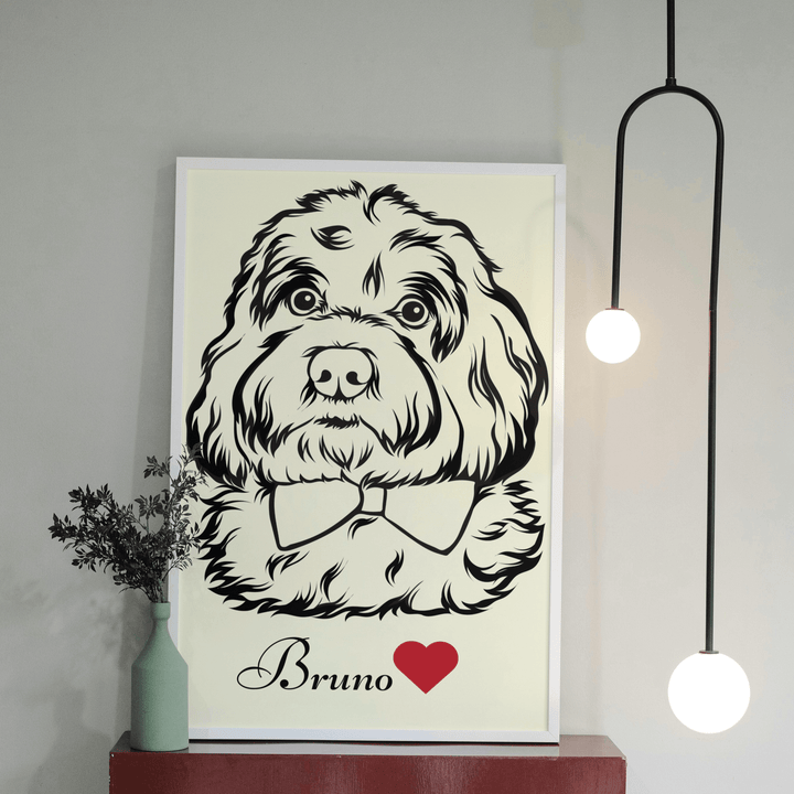Personalisierte Leinwand – Sketch Art